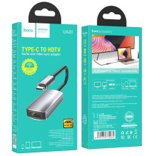 Adapter Hoco UA20 Type-C to HDMI gray