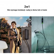 „Green Cell Habu EV“ mobiliųjų įrenginių įkroviklis, 11 kW, 7 m, 2 tipo į CEE 16 A, skirtas elektromobilių įkrovimui, EV