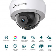 TP-LINK VIGI 4MP Full-Color Dome Network Camera VIGI C240, 2.8mm