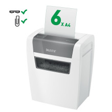 Leitz IQ Home Shredder, P4, 6 lakštai, 15 l šiukšliadėžė