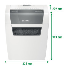 Leitz IQ Home Shredder, P4, 6 lakštai, 15 l šiukšliadėžė