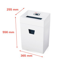 HSM Pure 320 paper shredder Particle-cut shredding 23 cm White