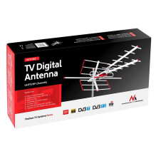 Maclean MCTV-855 Antžeminė TV DVB-T / T2 H.265 HEVC Antenna Combo UHF VHF Pasyvus maks. 100dBμV Filter Lte