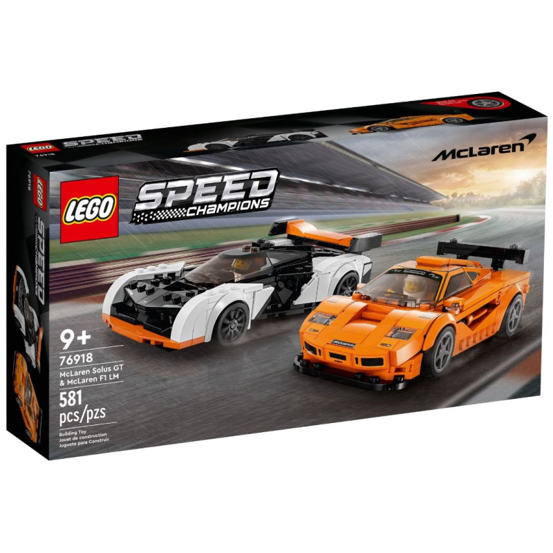 LEGO SPEED CHAMPIONS 76918 MCLAREN SOLUS GT &amp; MCLAREN F1 LM