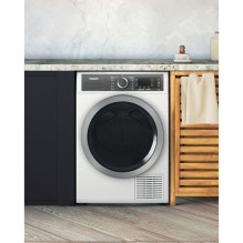 Hotpoint H8 D94WB EU būgninė džiovykla Laisvai pastatoma priekinė apkrova 9 kg A+++ Balta