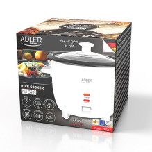 Adler AD 6418 Rice cooker Black, Stainless steel 1000 W