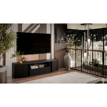 Cama RTV cabinet MICHELLE 178x35-47xH48 black / viking oak