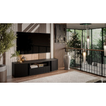 Cama RTV cabinet MICHELLE 178x35-47xH48 black / viking oak