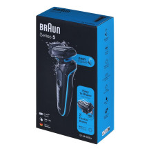 Braun Series 5 51-M1000s folijos skustuvas juodas, mėlynas