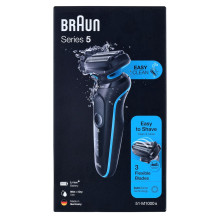 Braun Series 5 51-M1000s folijos skustuvas juodas, mėlynas