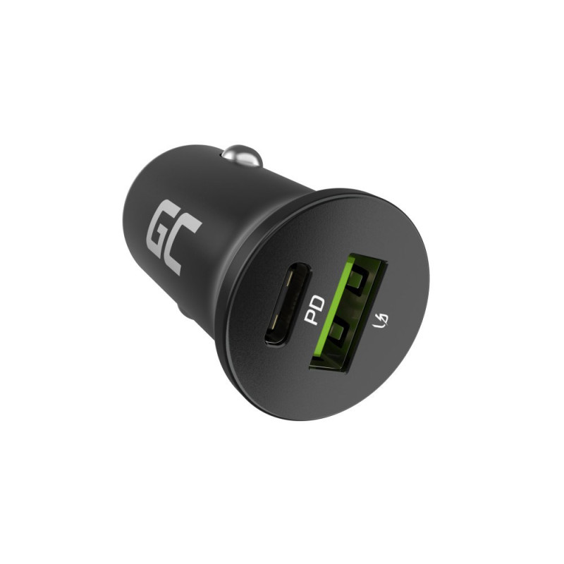 Green Cell GC PowerRide Nano38 38W 6A 1x USB-C 1x USB-A car charger