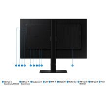 Samsung S60UD computer monitor 61 cm (24&quot;) 2560 x 1440 pixels Quad HD LCD Black