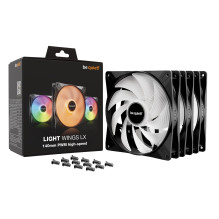 be quiet! LIGHT WINGS LX 140mm PWM High Speed 3-Pack Black Computer case Fan 14 cm 3 pc(s)