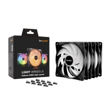 be quiet! LIGHT WINGS LX 120mm PWM High Speed 3-Pack Black Computer case Fan 12 cm 3 pc(s)