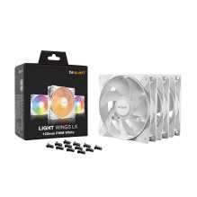 be quiet! LIGHT WINGS LX 120mm PWM 3-Pack White Computer case Fan 12 cm 3 pc(s)