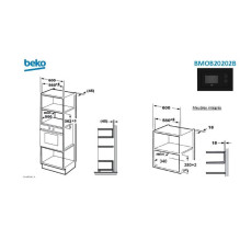 Beko mikrobangų krosnelė BMOB20202B