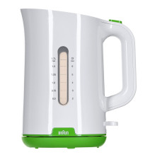 Braun WK 1100 electric kettle 1.7 L 2200 W Green, White