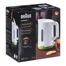 Braun WK 1100 elektrinis virdulys 1,7 L 2200 W Žalia, Balta