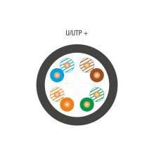 ALANTEC U / UTP cat.6 PE 4x2x23AWG 305m IŠORINIS DRY kabelis