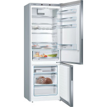 Bosch Serie 6 KGE49AICA fridge-freezer Freestanding 419 L C Stainless steel