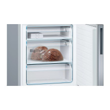 Bosch Serie 6 KGE49AICA fridge-freezer Freestanding 419 L C Stainless steel