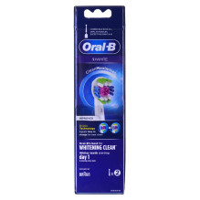 Toothbrush replacement heads ORAL-B Braun 3D White Clean Maximiser 2 pcs. White