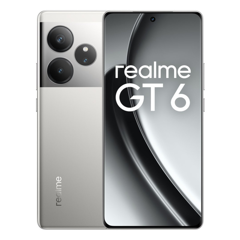 realme GT 6 17.2 cm (6.78&quot;) Dual SIM Android 14 5G USB Type-C 12 GB 256 GB 5500 mAh Silver