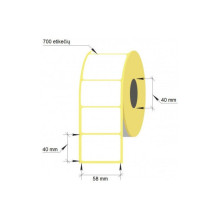 Adhesive thermal labels 58x40mm/ 40, 700 pcs