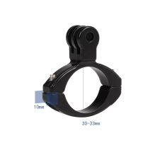 Aluminum GoPro Camera Mount - For Bike Handlebars - Black