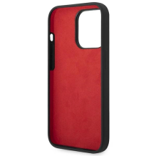 Ferrari FEHCP14LSIBBK iPhone 14 Pro 6,1&quot; juodas / juodas kietas silikono metalo logotipas