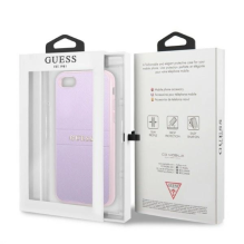 Guess GUHCI8PSASBPU iPhone 7 / 8 / SE 2020 / SE 2022 hardcase purple / purple Saffiano Hot Stamp &amp; Metal Logo