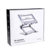 Wozinsky WRS-CPY75DSS aluminum laptop stand + additional phone stand - silver