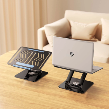 Wozinsky WRS-CPY84SB 360 Aluminum Laptop Stand + Additional Phone Stand - Black