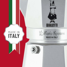 Bialetti Moka Express Moka puodas 0,3 L Aliuminis, Juoda