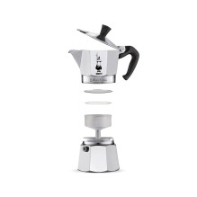 Bialetti Moka Express Moka pot 0.3 L Aluminum, Black