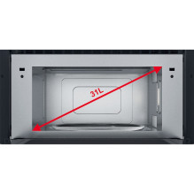 Whirlpool AMW 730 / IX Nerūdijančio plieno Grilis mikrobangų krosnelė Įmontuota 31 L 1000 W