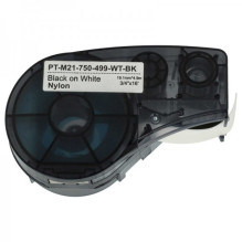 Tape cassette for Brady replaces BM21-750-499 6.4m x 19.05mm black on white