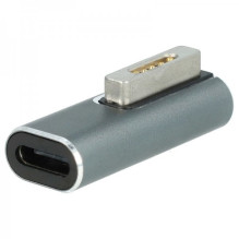 Adapter USB Type C, female, to MagSafe 2, T-shape, 100W, round