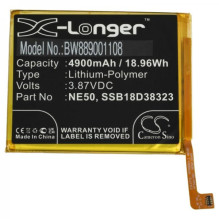 Battery for Motorola G52 and others like NE50, Li-Polymer, 3.87V, 4900mAh