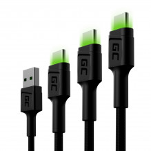 Set 3x Green Cell Cable GC...