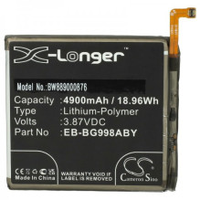 Baterija, tokia kaip EB-BG998ABY, skirta Samsung Galaxy S21 Ultra 5G ir kitiems 4900 mAh