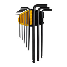 Extra-Long Ball End Hex Key Set Deli Tools EDL232309H, 1.5-10mm, 9pcs