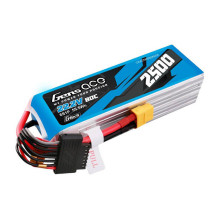 Gens ace G-Tech 2500mAh 22,2V 80C 6S1P Lipo baterijų paketas su XT60 kištuku