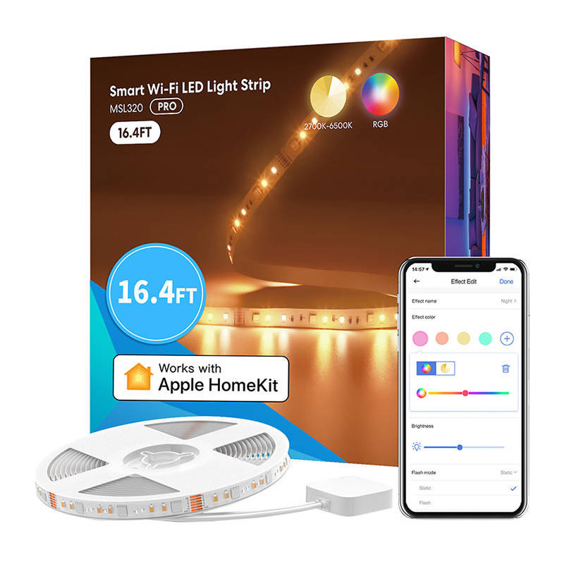 Smart WiFI LED Strip with RGBWW Meross MSL320 (5 meter) HomeKit