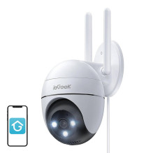 Wireless 3MP WiFi Rotating Outdoor Camera ieGeek ZS-GQ2 White