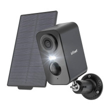 Wireless 3MP WiFi Outdoor Camera ieGeek ZS-GX3S black with solar panel