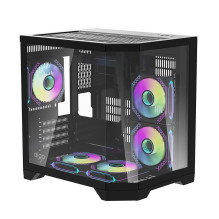 Darflash FT350 computer case + 5 aRGB fans (black)