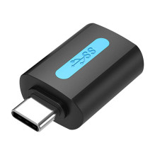 Vention USB adapteris CDUB0, USB-C kištukinis USB 3.0 lizdas (juodas)