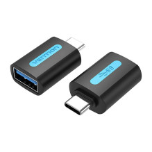 Vention USB adapteris CDUB0, USB-C kištukinis USB 3.0 lizdas (juodas)