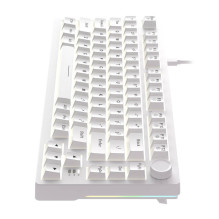 Dareu EK75 Dream jungikliai RGB laidine klaviatūra (balta)